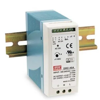 DRC-40A Блок питания c функцией ИБП на DIN-рейку Вых: 13,8В/2,9А; АКБ: 13,8В/1А; 40Вт, Mean Well